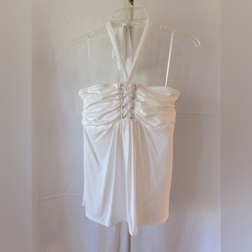 White House Black Market Knit halter top, Sz M